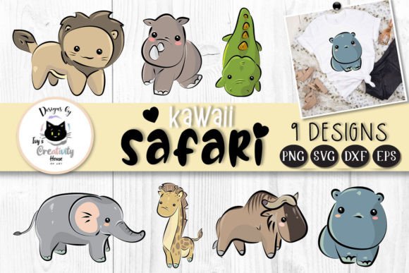 Download Cute Kawaii Animal Clipart | Safari SVG - Kawaii animal clipart Collection
