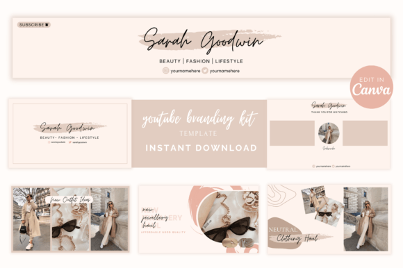 Download Youtube Branding Kit Template Canva - Branding kit template Collection