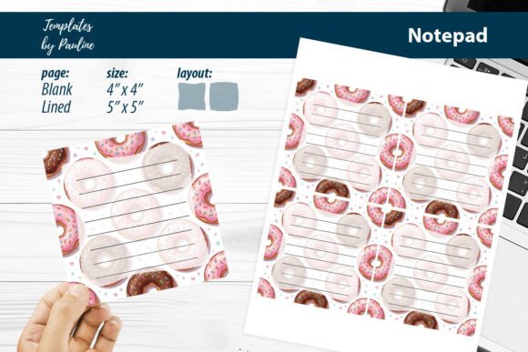 Download Donut Bakery Order Notepad Printable - Premium Bundle
