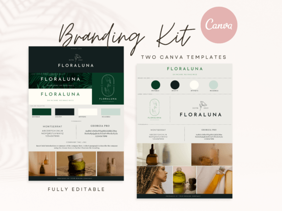 Download Canva Branding Kit Template Lush Green - Branding kit template Collection