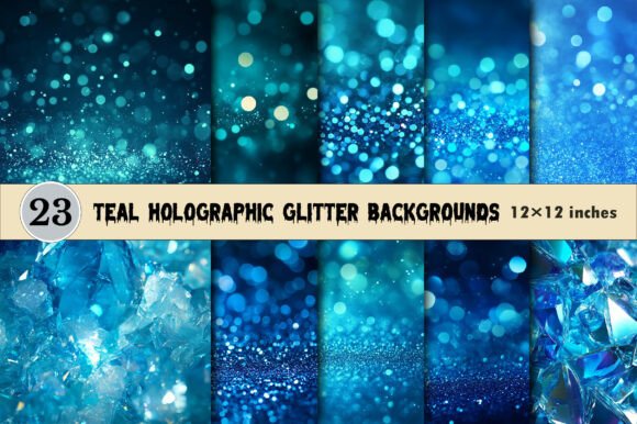 Download Teal Holographic Glitter Backgrounds. - Holographic glitter Collection